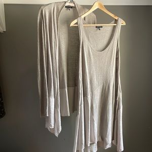 Eileen Fisher sweater and dress set.